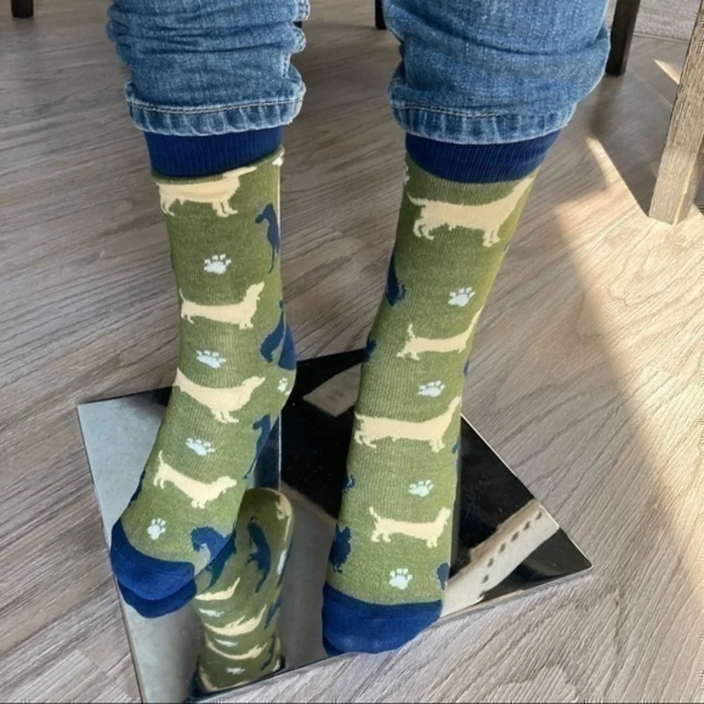 💋 Dog 🐶 pet lover crew socks 🧦 NEW